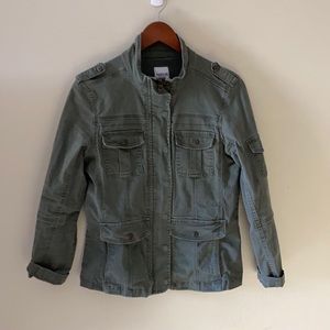 Green army style jacket